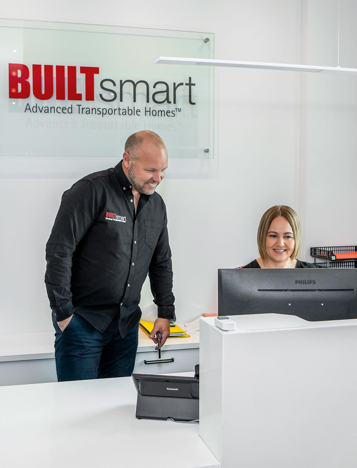 Staff in Builtsmart office reception