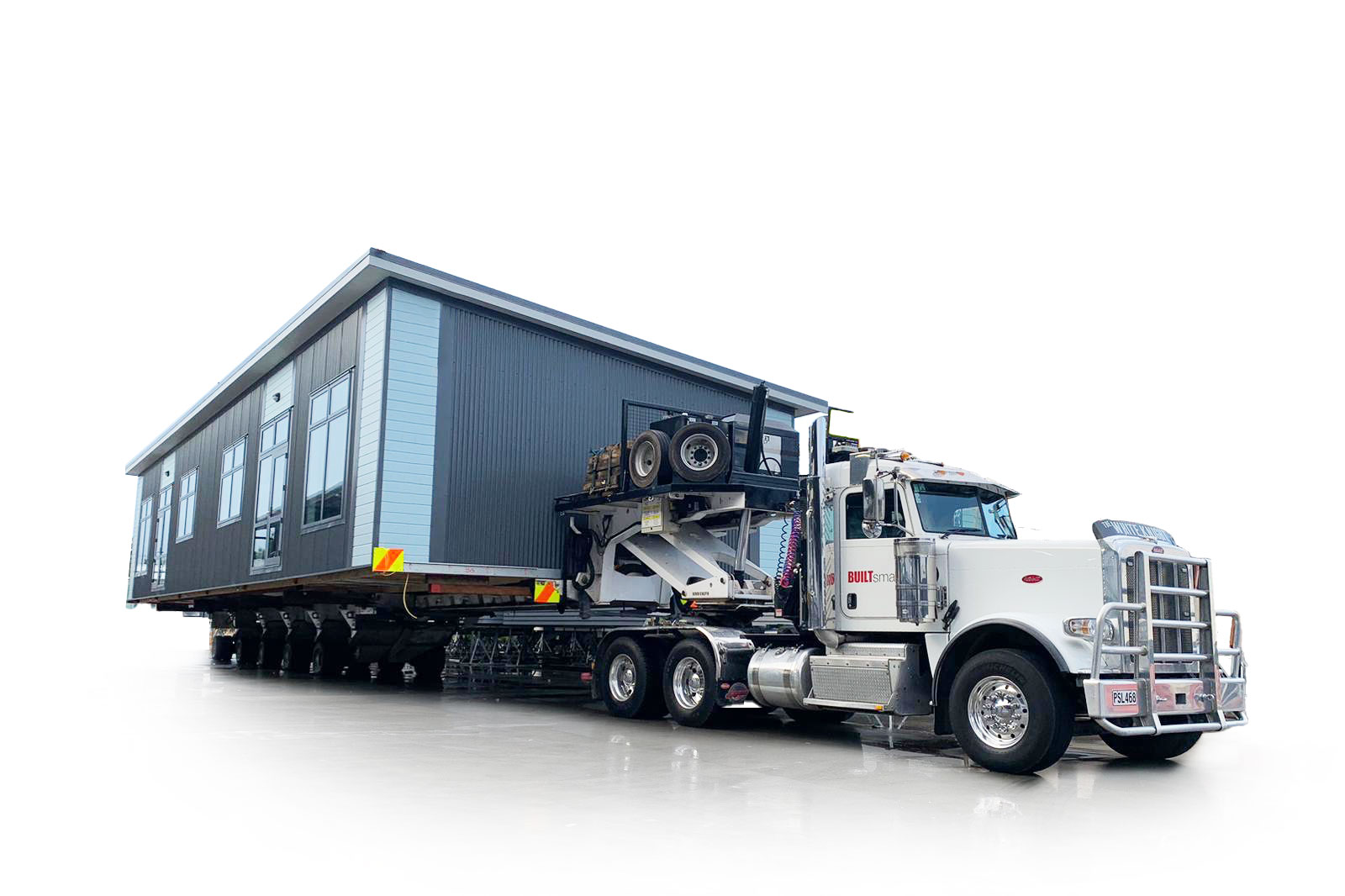Classroom transported on truck
