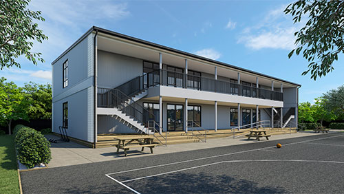 Two storey classroom