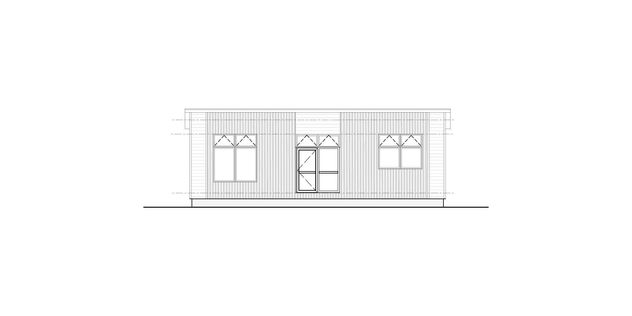 11.4m Classroom elevation drawing
