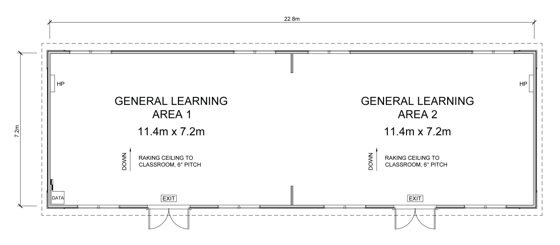 Double classroom plan
