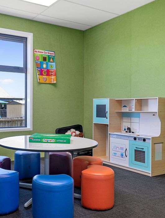 Inside primary school classroom