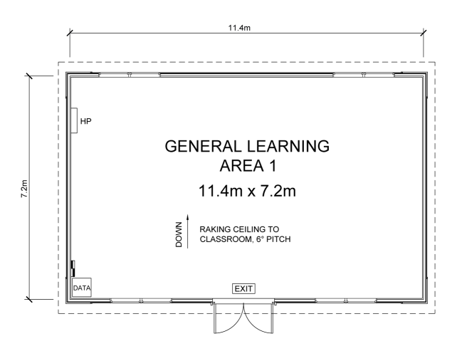 Single classroom plan