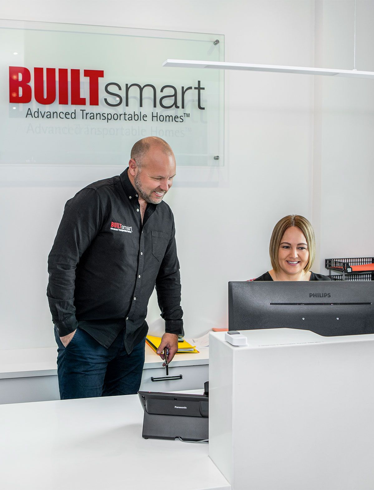 Staff in Builtsmart office reception