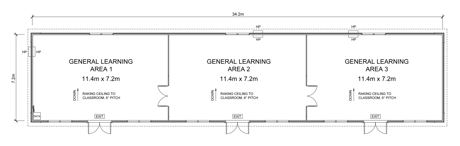 Triple classroom plan