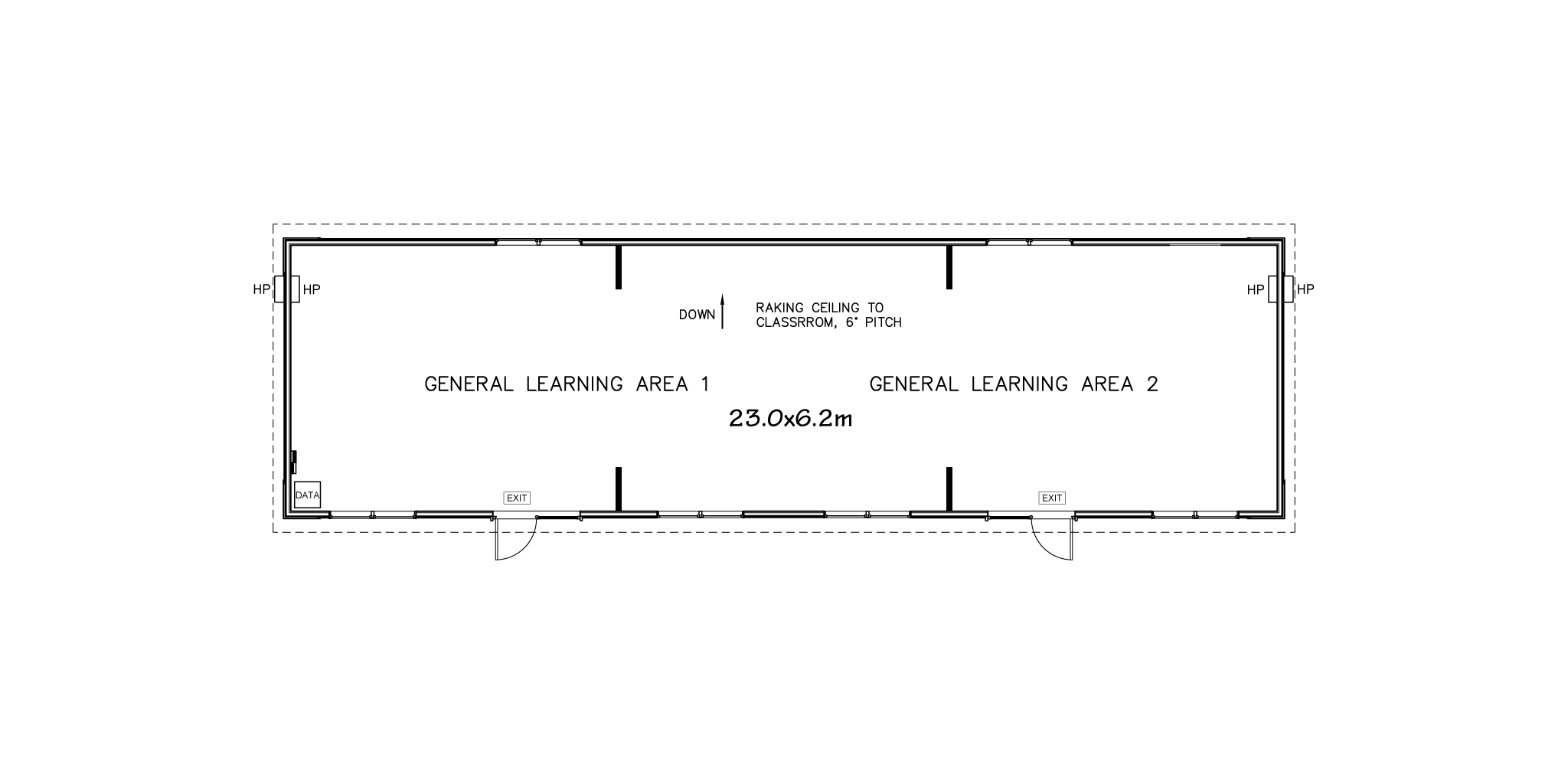140sqm classroom floorplan